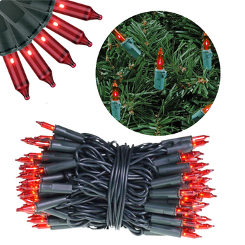 LAMPKI CHOINKOWE 40 CZERWONE LUNA ART