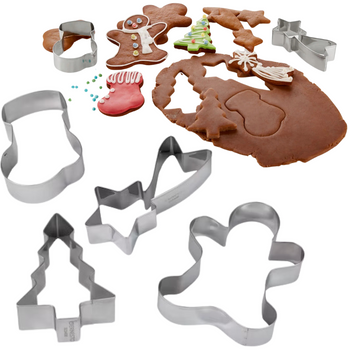 ERNESTO FORMY DO WYCINANIA CIASTEK MOTYW ŚWIĄTECZNY 4 SZTUKI