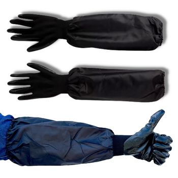 RĘKAWICE Z RĘKAWEM C&C NITRYLOWE ONE SIZE