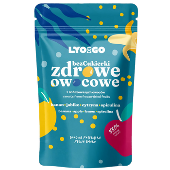 BEZCUKIERKI ZDROWE OWOCOWE - NIEBIESKIE - 12G
