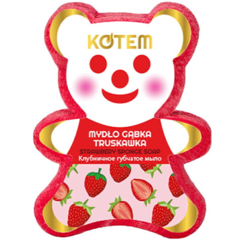 KOTEM MYDŁO GĄBKA DO KĄPIELI TRUSKAWKA 130G