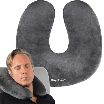 PODUSZKA NA KARK 'U' PODRÓŻNA DAYDREAM SZARA
