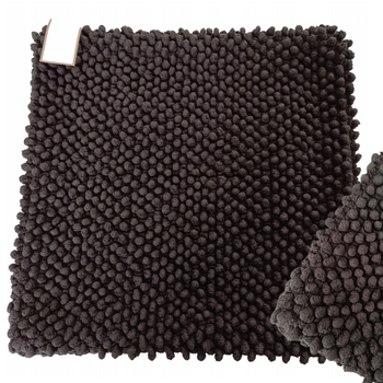 POSZEWKA NA PODUSZKĘ STRUKTURALNA BRĄZOWA 39X39CM