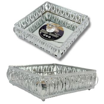 SERWETNIK GLAMOUR TACA SREBRNY SILVER