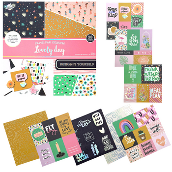 BLOCZEK PAPIERÓW I NAKLEJEK LOVELY DAY 15x15cm 36EL.