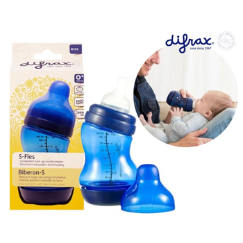 BUTELKA Difrax Anti-Colic 200 ML NIEBIESKA