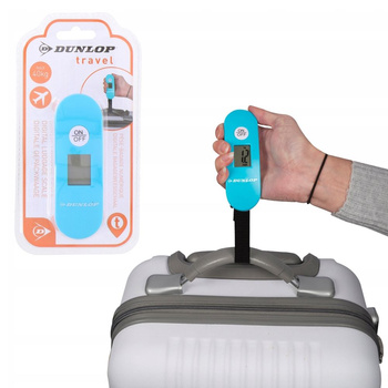 CYFROWA WAGA DO BAGAŻU MAX 40KG BŁĘKITNA DUNLOP