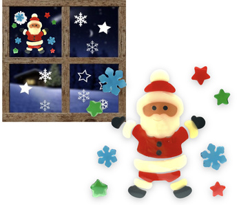 OZDOBY ŚWIĄTECZNE NA OKNO ŚW. MIKOŁAJ XST510-8