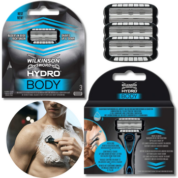 3X WKŁADY NOŻYKI WILKINSON HYDRO BODY