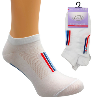 STOPKI DAMSKIE BIAŁE SPORT 39-41 DERBY