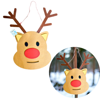 RENIFER FILCOWY DEKORACJA DO ZAWIESZENIA 60CM