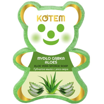 KOTEM MYDŁO GĄBKA DO KĄPIELI ALOES 130G