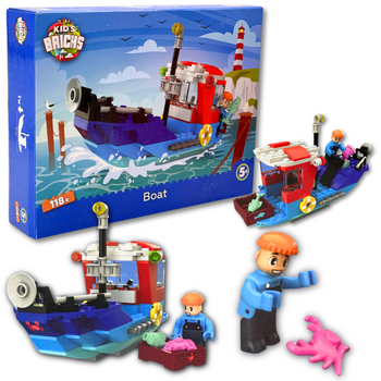 Klocki Kid's Bricks łódka 118 elementów