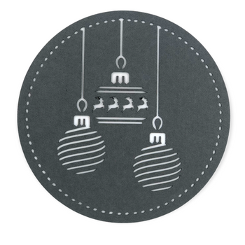 PODKŁADKA ŚWIĄTECZNA SZARA 2SZT. XFM534-14