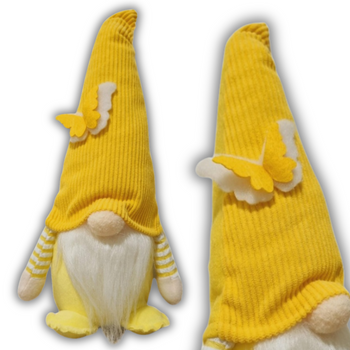 SKRZAT DEKORACYJNY Z MOTYLKIEM ŻÓŁTY