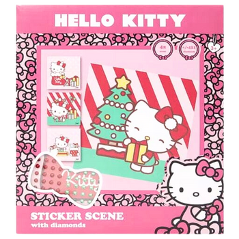 MALOWANIE PO DIAMENTACH HELLO KITTY CHRISTMAS