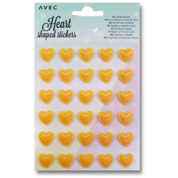 NAKLEJKI SERCA POMARAŃCZOWE