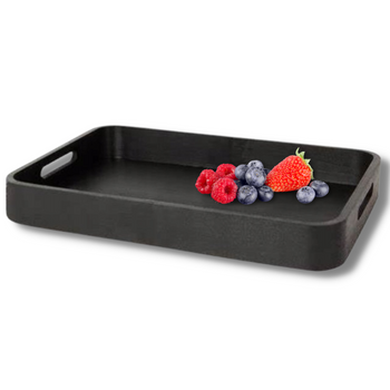 TACA DO SERWOWANIA CZARNA 25,5x18x5cm