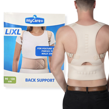 PAS PODTRZYMUJĄCY PLECY 90-130CM L/XL BEŻOWY MYCARE pajączek