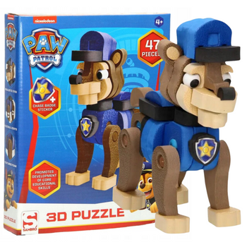 PSI PATROL PUZZLE 3D PRZESTRZENNE CHASE 47 SZTUK NIEBIESKIE