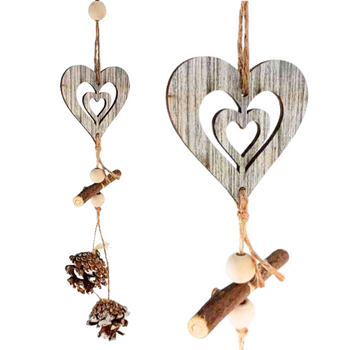 ŚWIĄTECZNA ZAWIESZKA DO DEKORACJI ROZMIAR SERCE