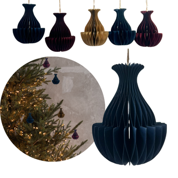 DEKORACJA Z PAPIERU 3D DO POWIESZENIA 5SZT