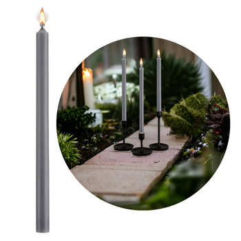 ŚWIECA WOSKOWA 25CM GRAFIT