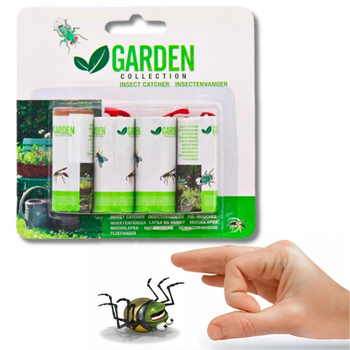 PUŁAPKA LEP NA MUCHY W ROLCE GARDEN 4 SZTUKI