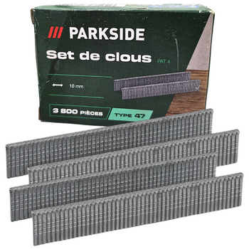 ZESTAW GWOŹDZI ZSZYWEK PARKSIDE TYP 47 10MM 3800SZT