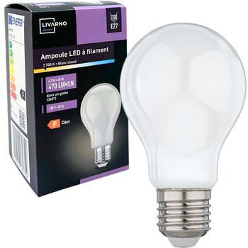 LIVARNO ŻARÓWKA E27 470 LUMEN 2700K