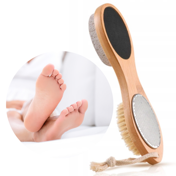 BAMBUSOWY PUMEKS 4 W 1 PILNIK TARKA SZCZOTKA DO STÓP