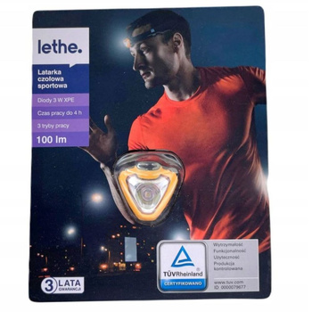 LATARKA CZOŁOWA SPORTOWA ŻÓŁTA LETHE
