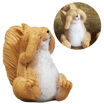 FIGURKA WIEWIÓRKA ZAKRYWAJĄCA OCZY