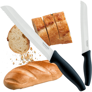 ERNESTO NÓŻ KUCHENNY DO CHLEBA Z OSŁONĄ STAL NIERDZEWNA 20CM