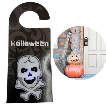 ZAWIESZKA ŚWIECĄCA NA DRZWI HALOWEEN - CZACHA