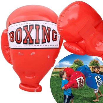RĘKAWICE DMUCHANE OGROMNE RĘKAWICE BOKSERSKIE CZERWONE 1 PARA BANZAI