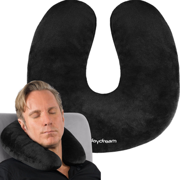 PODUSZKA NA KARK 'U' PODRÓŻNA DAYDREAM CZARNA