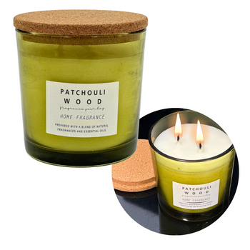 ŚWIECA ZAPACHOWA W SZKLE PATCHOULI WOOD 270g