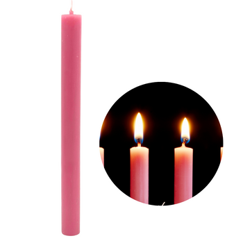 ŚWIECA KOLACYJNA CANDRA RÓŻOWA 24CM