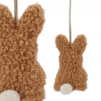 BRĄZOWA PLUSZOWA ZAWIESZKA KRÓLICZEK