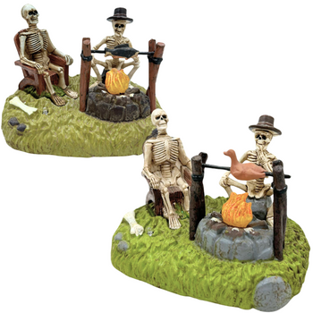 DEKORACJA HALOWEEN PŁONĄCE OGNISKO