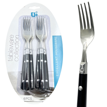 ZESTAW 6 WIDELCY Z CZARNĄ RĄCZKĄ