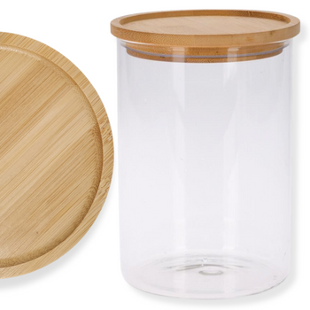 SŁOIK  Z DREWNIANĄ POKRYWKĄ 1700ML