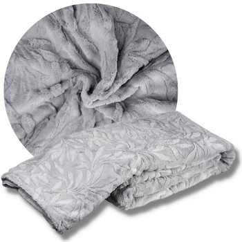 NARZUTA NA ŁÓŻKO 220x200cm SMUKEE FUTRZASTA SZARA