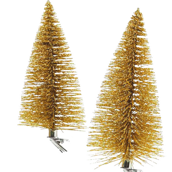 ZESTAW 2 CHOINEK Z KLIPSEM ZŁOTE