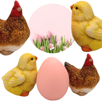 FIGURKI WIELKANOCNE KURA JAJKO KURCZAK