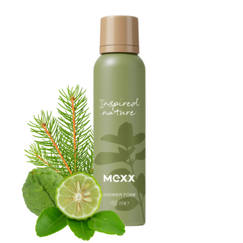 Mexx Inspired Nature  Shower Foam 150ml GREEN