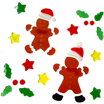 NAKLEJKI NA OKNO ŚWIĄTECZNE CIASTKI