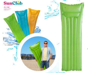 MATERAC DMUCHANY ZIELONY 183x69cm SUNCLUB