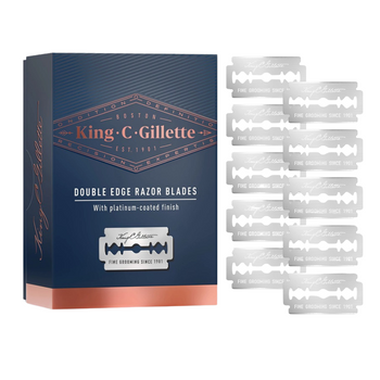 MASZYNKA BRZYTWA GILLETTE KING C DOUBLE EDGE RAZOR BLADES 10'S